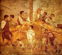 672px-Pompeii_family_feast_painting_Naples
